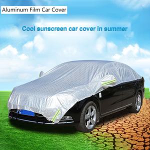 TEMU 1개 하프 카 커버, 올웨더 차량 보디 커버, 썬쉐이드 커버 눈보라 방지 및 열차단, 범용 210D 옥스포드 원단 자동차 커버 (해치백 SUV 세단 호환)