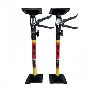 TEMU 2개 망원형 지지봉, 길이 조절 가능(19.7~45.3인치), 망원형 지지봉, 조절식 삼발이 지지 시스템, 미끄럼 방지 목공 설치용, 도어 리프팅 지지 도구