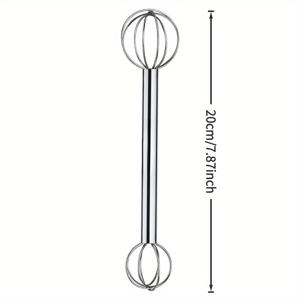 TEMU 1 스테인리스 스틸 계량 주걱, 더블 헤드 휘스크, 다용도 베이킹 휘스크, 미니 에그 비터, 솔리드 버터 소프트닝 도구, 미니 믹서, 크리에이티브 소스 스푼, 15/30ml