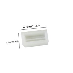 TEMU 1개 DIY 에폭시 레진 주조 몰드 - 직사각형 카드 홀더 및 노트 스탠드, 수제 석고 및 레진 아트용 실리콘 기하학 공예 몰드, 홈 데코 용품, 귀걸이와 액세서리를 전시하기에 완벽함