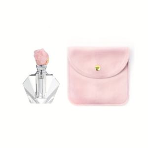 TEMU 이 리필 가능한 유리 스포이드 향수병은 고급스러운 핑크-골드 리밍 스포이드와 핑크 벨벳 파우치가 함께 제공됩니다. 2 밀리리터 (0.07 온스)를 수납하며 향수 및 에센셜 오일 분배에 적합합니다.
