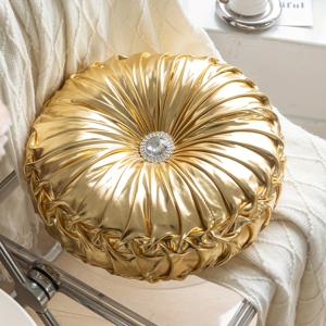 TEMU 1개 장식 쿠션 호박 베개 단색 편안한 다기능 원형 소파 베개, 낮잠, 다다미 원형 쿠션, 창가 좌석 베개