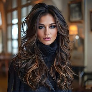 TEMU 장미 네트 캡이 있는 26인치 곱슬 웨이브 브라운 헤어피스 가발 - 내열 매트 섬유, 여성용 자연스러운 150% 밀도, 일상 및 특별한 날에 다용도로 사용 가능, 모든 인종