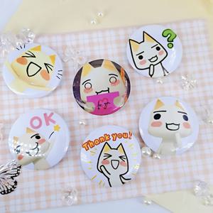 TEMU 긍정적인 고양이 테마 애니메이션 핀 6개 (2D FLAT), 옷, 모자, 백팩에 적합 - 친구, 동급생, 동료를 위한 트렌디한 작은 추가 - 가성비 좋은 창의적인 선물
