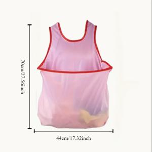 TEMU 대용량 다목적 앞치마 | 포켓 디자인 | 편안한 어깨끈이 있는 민소매 | 가을 정원 작업, 빨래 및 과일 & 채소 수확에 적합, 원예 도구 세트