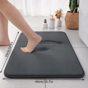 TEMU 고급스러운 두꺼운 산호 양털 플랫 욕실 매트 - 부드럽고 빠른 건조, 세탁기 사용 가능 카펫, 욕실, 주방, 세탁실 및 침실에 적합 - 부드럽고 편안한 홈 데코 러그