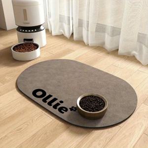 TEMU 개인 맞춤형 개 식판 매트 - 이름으로 사용자 정의 가능한 애완 동물 그릇 및 매트, 내구성 있는 고무 개 식판, 훈련을 위한 편안한 디자인, 개에게 적합한 선물, 애완 동물용 편안한 액세서리, 스타일리쉬한 애완 동물용 액세서리, 고품질 재료, 개 주인들을 위한