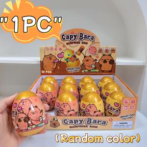 TEMU 1개 카피바라 에그 펜던트 파티 선물 세트 - 11가지 색상이 담긴 골든 에그, 생일·가족 모임·여행 상품용 펜던트 카드 포함! 여성과 개학 시즌을 위한 완벽한 선물