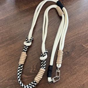 TEMU 1개 듀얼 컬러 브레이디드 폰 랜야드 - 내구성 강한 금속 클라스프가 있는 안티-로스 롱 크로스바디 스트랩, 세련된 디자인의 안전한 휴대폰 고정용 폰 홀더