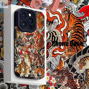 TEMU 휴대폰 케이스 - 호랑이와 용 일본 타투 패턴 디자인, 아이폰 16, 16Plus, 16Pro, 16Promax, 아이폰 15, 15Plus, 15Pro, 15Promax, 14, 14Plus, 14Pro, 14Promax, 13, 13Pro, 13Promax, 12, 12Pro, 12Promax, 11, 11Pro Max, 7, 8, X에 적합