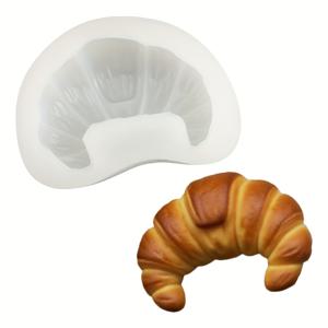 TEMU 실감나는 크로이상트 실리콘 몰드 1개입. 수제 창작 양초 제작, 레진 공예, 비누 만들기, 석고 작업, 주얼리 캐스팅 및 선물 제작에 적합합니다.