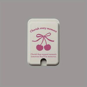 TEMU 핑크 체리 디자인의 강력한 마그네틱 카드 홀더. 촉감이 부드럽고 패셔너블하며 내구성이 뛰어난 PC 소재로 제작되었습니다. 삼성, 아이폰 및 기타 마그네틱 폰 또는 케이스와 호환됩니다. 카드 1~4장을 보관할 수 있습니다.