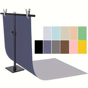 TEMU 6개 세트 모란디 포토그래피 배경지, 양면 사용 가능, 고품질 12가지 패턴 플랫 레이 배경