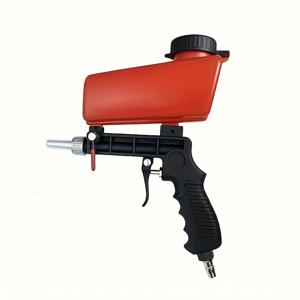 TEMU 1개 90Psi 조절식 샌드블라스트 건, 공압 샌드 블라스터 건, 새로운 휴대용 미끄럼 방지 핸드헬드 샌드블라스터, 금속용 중력 급여 샌드블라스터, 에어 컴프레서 고속 샌드블라스팅 기계, 녹 제거 및 정밀 페인트 제거용