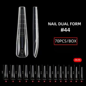 TEMU 네일 아트 익스텐션 팁, 자연 아치 모양, 퀵 젤 네일 (14가지 사이즈), 무빌드 & 페이퍼리스 적용