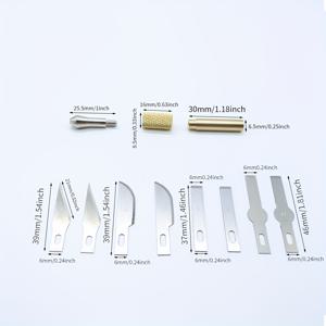 TEMU 936 솔더링 아이언 액세서리, DIY 공예 도구 세트 - 교체 가능한 3D 워터 아웃렛 커팅 블레이드 및 핫 필름 커터 키트 포함 (936 용접 호환)