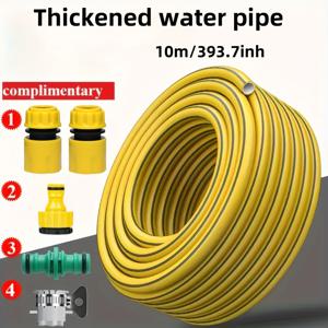 TEMU 30/10/20m 고강도 유연 수도호스, 스크래치 및 마모 방지, 누수 방지 파이프, 가정용, بالكون리용, 세차용, 사계절용
