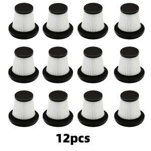 TEMU 미니 핸디형 차량용 진공 청소기용 12개 세척 가능한 재사용 가능 교체 필터 - 휴대용, 무선, 배터리 불필요, 차량 내부 및 작은 공간 청소에 이상적, 차량 청소 추가 용품