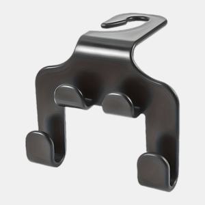 TEMU 차량용 헤드레스트 후크, 2-in-1 다기능 후크, 차량 시트 후크, 뒷좌석 휴대폰 거치대, 튼튼한 지갑 후크 스탠드, 범용 가방 후크, 블랙 색상에 적합