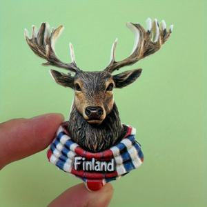 TEMU 프랑스 비행 새, 핀란드 페인팅 스카프 사슴, 브라질 페인팅 투캔, 수단 기린 스트로우 모자 3D 레진 냉장고 스티커, 사무실, 메시지 보드, 캐비닛 및 자석이 붙을 수 있는 기타 장소에서 사용 가능