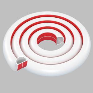 TEMU 1롤 118.11인치 자체 접착 케이블 보호대 - 벽 및 바닥용 전선 관리 시스템, 쉬운 설치, 세 가지 색상 옵션(화이트/블랙/그레이), 전선 은폐 솔루션, 케이블 슬리브, 유연한 전선 커버