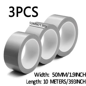 TEMU 3개입 듀티 포장용 덕트테이프 - 10.0미터 x 5.0cm, 초강력 & 유연성, 방수, 다목적 산업용 테이프 (수리·포장·자전거·스케이트보드), 전문가용, 잔여물없음 | 수리용 테이프, 홈퍼페어링, 사무용품, DIY 애호가 필수
