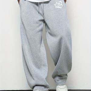 TEMU 남성 캐주얼 스포츠 긴 바지, 루즈하고 편안한 플리스 아웃도어 바지, 사계절용