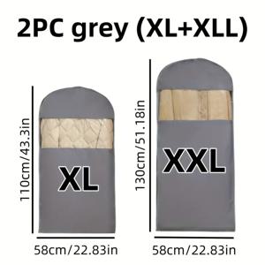 TEMU 다운 자켓용 압축 먼지 커버 옷장 수납용 옷 보관백 2개, 새로운 투명창 자동압축 지퍼형 행거백 - 40% 압축, 침실, 가정, 기숙사용, 다운 자켓, 정장, 셔츠 및 기타 의류 수납 가능