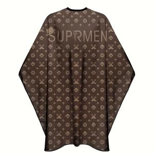 TEMU 패셔너블한 논스틱 브라운 헤어 커팅 케이프, 헤어 스타일리스트를 위해 특별히 디자인됨, 오버사이즈 헤어드레싱 앞치마, 가정 및 미용실에 적합