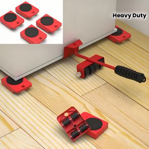 TEMU 고강도 가구 이동기 4개 세트 - 소파/침대 이동용 캐스터 바퀴, 다면체 보호 기능이 있는 손쉬운 가구 슬라이더