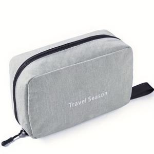 TEMU 카티오틱 소재로 제작된 휴대용 여행용 세면도구 가방, 남성용 세면 용품 보관을 위해 디자인되었으며, 세면 용품과 화장품 모두를 보관할 수 있습니다. 출장에 필수적인 아이템입니다.