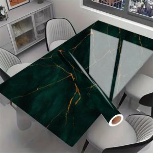 TEMU 1개 틸 & 마블 자체 접착 비닐 벽 스티커 - 현대적인 마블 가지 패턴, 문, 사무실 책상에 적합 - 붙였다 떼는 방식, 내구성 있는 장식 커버링