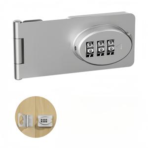 TEMU 비밀번호가 있는 캐비닛 문 잠금 장치, 주방 캐비닛에 적합, 작은 문에 더 편리한 노브 스타일 콤비네이션 잠금 장치 특징. 아연 합금에 크롬 도금