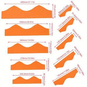 TEMU 10개 세트 원형 튜브 안장 입구 마킹 도구 및 튜브 베이스 템플릿