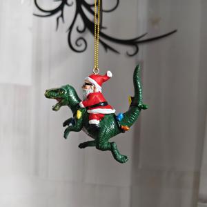 TEMU 수집용 피규린, 공룡을 탄 산타와 크리스마스 트리 장식품, 레진 장식, 가정용 책상 장식, 마당, 집, 크리스마스 걸이용, 사무실, 밸런타인데이/추수감사절/크리스마스/부활절/집들이 선물, 관리가 쉬운, 모던, 거실, TV 스탠드용