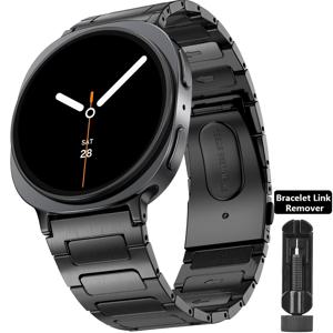 TEMU V-MORO 스테인리스 스틸 스마트워치 스트랩 (삼성 울트라 8/7/6/5/4/FE, 44/40/47/43/45mm, 20mm 메탈 밴드) - 8/6/4 클래식, 5 Pro 호환