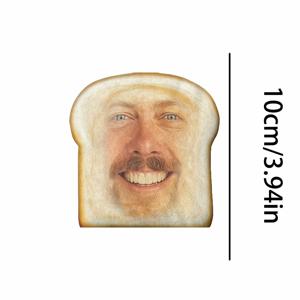 TEMU 맞춤형 못생긴 얼굴 토스트 모양 베개 - 아버지의 날, 어머니의 날, 할로윈, 크리스마스, 크리스마스 이브, 발렌타인데이, 생일, 맞춤형 기념일을 위한 방 장식, 소파 및 의자에 적합한 개인 맞춤형 장식 쿠션