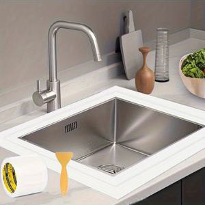 TEMU 초강력 자체 접착식 욕실 변기 밀봉 테이프 2개 세트, 확장형 내마모성 주방 모서리 코킹 스트립, 변기 틈새 덮개 및 미화용