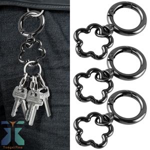 TEMU 다기능 듀얼 오프닝 퀵 릴리스 스프링 버클 - 고강도 금속 스위블 클라스프와 세련된 플로럴 디자인의 조합. DIY 가방 스트랩과 가방 참을 위한 완벽한 액세서리, 모든 DIY 공예에 필수품! 랜야드, 키체인, 핸드백, 백팩, 애완견 목줄에 쉽게 적응. 공예 애호가를 위한 필수 아이템, 남녀 모두에게 적합. 3개 세트