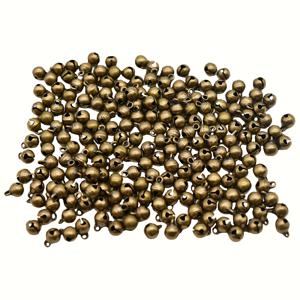 TEMU 180개 미니 메탈 벨, 1/4인치 빈티지 6mm 앤티크 브론즈 비즈, 크리스마스 재봉 웨딩 주얼리 공예 프로젝트용