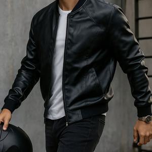 TEMU 남성용 가을/겨울 캐주얼 베이스볼 칼라 자켓, 빈티지 스타일, 남자친구나 남편을 위한 이상적인 선물, 전문적인 자켓 디자인, 크리스마스와 할로윈 선물로 완벽