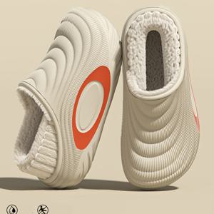 TEMU 남녀공용 겨울 슬리퍼! 고품질 EVA 소재로 제작된 유연하고 내구성 있는 상단, 이번 겨울 함께합니다. 다양한 클래식 컬러로 다양한 패션 요구를 충족. 특별한 텍스처 디자인의 밑창으로 부드러운 걸음, 내부는 부드러운 플러시 안감으로 겨울 내내 발을 따뜻하게 유지, 여성용 신발