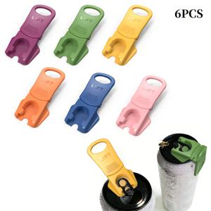 TEMU 6개입 6색 탄산음료 캔따개 및 캔뚜껑, 음료 보호캡, 파티, 바비큐, 캠핑, 여행용