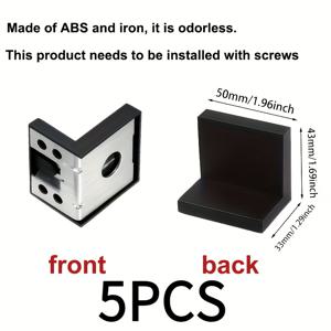 TEMU 소형 피규어 진열대 - 5개 세트 - 벽걸이형 플로팅, 1.96인치 블랙 진열 스탠드 (나사 미포함), 빛 포착기, 열정의 광채를 굴절시키는 - 피규어 벽 - 트렌디한 플로팅 선반 - 당신만의 독점적인 작은 우주를 전시하세요