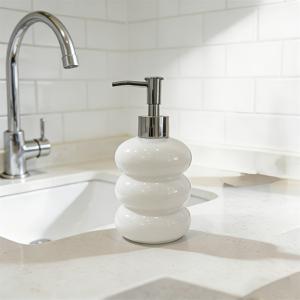 TEMU 창의적인 디자인의 호박 모양 핸드 소파통, 고품질 펌프 로션 병, 욕실 비누 디스펜서, 로션 리필 병, 400ml 대용량 디자인, 조리대 정리함, 주방 및 욕실에 적합, 가정 및 호텔용