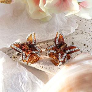 TEMU 2개 세트 큐빅 집게핀 헤어 클립 클로, 여성용 반묶음 헤어액세서리, 미니 집게 머리핀, 소형 머리집게핀, 미니핀 헤어핀, 중형 나비 집게삔, 고정용 머리삔