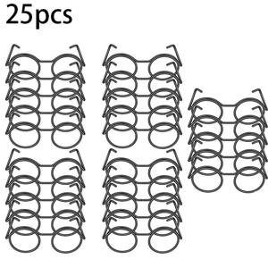 TEMU 인형 눈용 작은 금속 25개 - 인형 제작, 인형 추가, 코스튬 플레이 및 인형 장식용 초소형 안경 (인형 머리용으로 적합)
