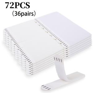 TEMU 72개 대형 사진 벽걸이 스트립 | 못 없이 벽걸이 후크, 흔적 없이 제거 가능, 흰색 벽용 접착 후크