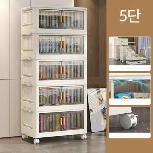 TEMU 양문형 폴딩박스 수납장 접이식 이동식 대용량 리빙박스 정리함 수납장