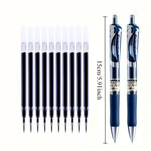 TEMU 의사 및 간호사용 12색 블루 젤 펜 | 0.5mm 속건성 부드러운 필기감, 인체공학적 디자인, 처방 및 사무용품에 적합